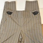 Soho Apparel  Ltd. Brown Plaid Ankle Pull On dress pants women’s Size Large Photo 2
