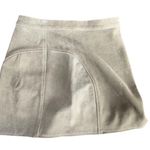 Understated Leather  Army Green Leather Skirt Photo 5