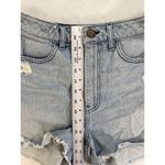 Show Me Your Mumu Blue Arizona High Waisted Denim Shorts Size 26 Distressed Photo 4