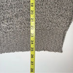 Altar'd State Altar’d State Sweater Chunky Knit Oversized Taupe Beige V-neck Photo 6