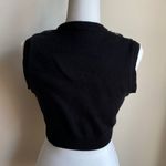 Run & Fly Mushroom Mini Crop Sweater Vest Made in England Toadstool Black Size M Photo 1