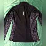 Reebok  Zip-up Activewear Black Sweatshirt Women’s Size M Photo 5