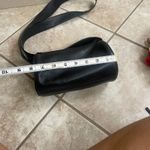 Saddle by Sabina Handbags Black Leather Cylinder Crossbody Bag Braided Flap Photo 8