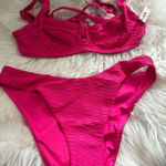 Victoria's Secret Victoria secret pink bikini 34B top medium bottom no padding on the bra nwt Photo 0