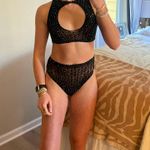 Amazon Black Rhinestone 2-Piece Matching Set Photo 0