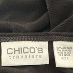 Chico's Chico’s black short sleeved shirt with Metal ring Photo 6