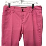 Lauren Ralph Lauren Pink Modern Straight Jeans Size 10 LRL Logo Classic Luxury Photo 2