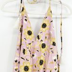 Loft NWT  Beach Womens Beachy Floral Sunflower Print Halter Maxi Dress Size XL Photo 2