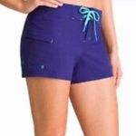 Athleta Women’s  Athletic shorts board shorts, purple and teal, Size 10 Photo 1