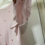 Sundry  pink hearts flutter short sleeve shirt size 2 Medium Photo 4