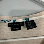 Tahari  100% Linen Slightly Cropped Top Women's Size Medium Short Sleeves Photo 2