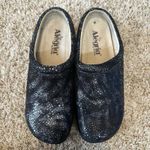 Alegria Womens Black Silver Leather Kayla Clogs Mules Shoes KAY-241 SZ 37 US 7 Photo 3