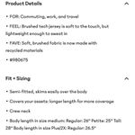 Athleta Women’s Uptempo Short Sleeve tee shirt size M Blue Size M Photo 6