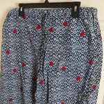 Blue and Red Patterned pajamas Pants size 18 Photo 2