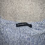 Brandy Melville blue and white ripped cropped tank top Photo 3