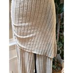 SheIn 2 Piece Halter Top & Pants Set Womens 6 Wide Leg Rib Knit Asymmetrical Hem Photo 9