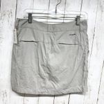 Columbia Skort Women Sz 6 Two Button Grey Zip Fly Utility Skort Pockets Outdoor Photo 6