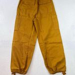 Mother The Munchie Nerdy Cargo Pants High Rise Wide Leg Sz 30 NWT Wood Thrush Yellow Photo 2