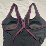 Speedo  Purple and Black Swimsuit Photo 3