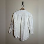 Anthropologie  Pilcro Oversized Oxford Buttondown Shirt Linen Blend Photo 4