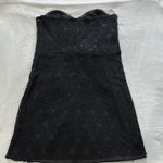 EXPRESS Black Lace Strapless Sheath Dress Sweetheart Neckline Photo 1