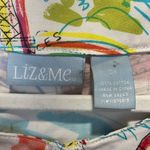 Liz&Me Open Blazer 3/4 Sleeve French theme novelty print 100% Cotton size 0X Photo 5