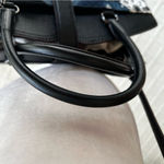 Coach Mercer Bag Satchel 30 in Canyon Quilt Denim Blue Black Shoulder Photo 13