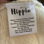 Military Hippie  Cream Sweater Photo 4