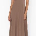 Show Me Your Mumu NWT Faith Maxi Dress Soft Beige Chiffon Size M Bridesmaid Photo 0