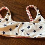 Cupshe Womens USA RED WHITE BLUE Star Pattern SWIM Bikini Photo 0