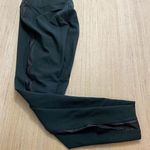 White House | Black Market Legging Faux Leather Side Women’s Size Med Long Green Photo 0
