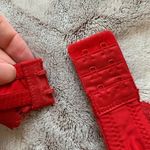 Marilyn Monroe Intimates Longline Floral Lace V-Wire Demi Bra Red - Size 34B Photo 3