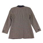 Norton Mcnaughton Vtg 90s  Blazer Houndstooth Velvet Collar 6 Academia Oversized Photo 1