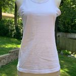 Everlane Tank Top Womens XS White The Organic Cotton Cutaway High Neck Photo 0