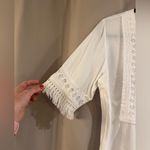 Source Unknown Serviano White Embroidered Top with Pink and Blue Accents Photo 1