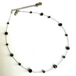 Kenneth Cole Gray cats eye floating bead necklace Photo 0