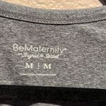 Ingrid & Isabel Maternity V Neck Athletic Long Sleeve Shirt Top Size Medium Gray Photo 6