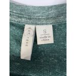 Women's Christmas Tree Long Sleeve‎ Tshirt Green Silver Small Holiday Top Photo 12