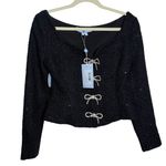 NWT Hill House Home “The Bec” Jacket – Women’s XS (Flaw Noted) Black Photo 3