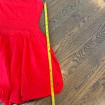 Mango Bubble Hem Tank Cotton Red Mini Dress size Small / 2 NWOT Photo 4