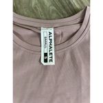 Alphalete  Women’s Dynasty Long Sleeve Crop Tee Size Small -Mauve Photo 5