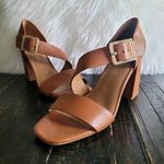 Aerosoles  Lenox Heeled Sandal Tan Leather Women's Size 9.5 Photo 0