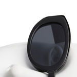 Fossil  Unisex Black Slim Oval Sunglasses Photo 4