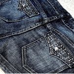 EXPRESS X2 Quality Denim Stella Jeweled Sparkly Beaded Jean Shorts 6 Moto Bling Photo 10
