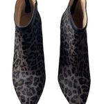 Adrienne Vittadini Nyla calf hair leopard print high heel booties size 7.5 Photo 2