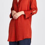 ZARA EUC Shirt Dress Size Small Burnt Orange Color Photo 0