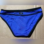 Women’s Small Jag Swim Bikini Bottom With Sheer Mesh Panel NWT Blue Photo 1