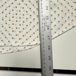 New York & Co. NEW YORK & COMPANY White & Tan Polka Dot Blouse, Sixe XL Photo 6