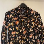CHAPS Black Floral Button Shirt Size Small Photo 1