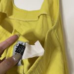 Versace Vintage jeans couture ribbed halter yellow mini bodycon dress 32/ 46 Photo 5